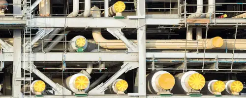 fossil fuel natural gas in pipes