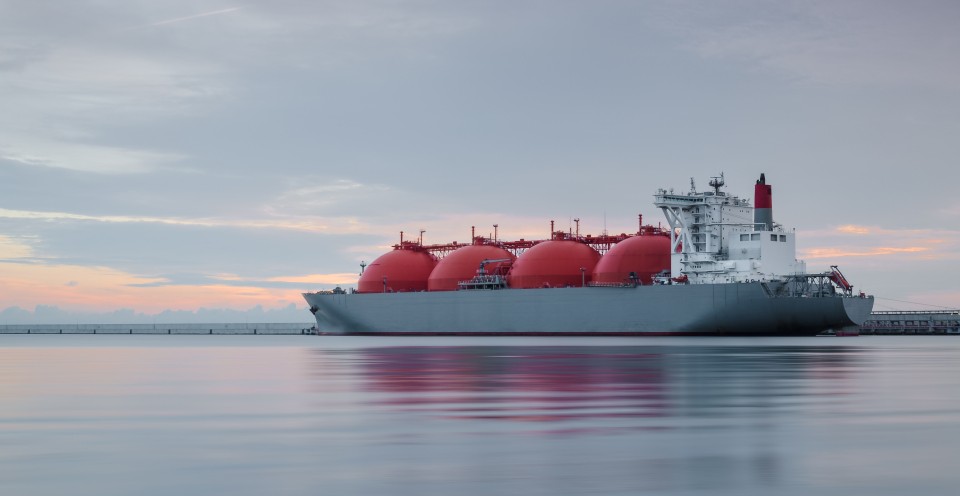 LNG Tanker Stock Photo